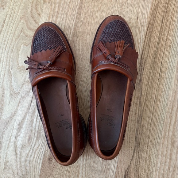 Allen Edmonds Brown Leather Cody Tassel Loafer Men’s 9.5 USA Made main image 5